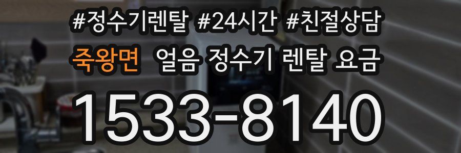 죽왕면 얼음 정수기 렌탈 요금