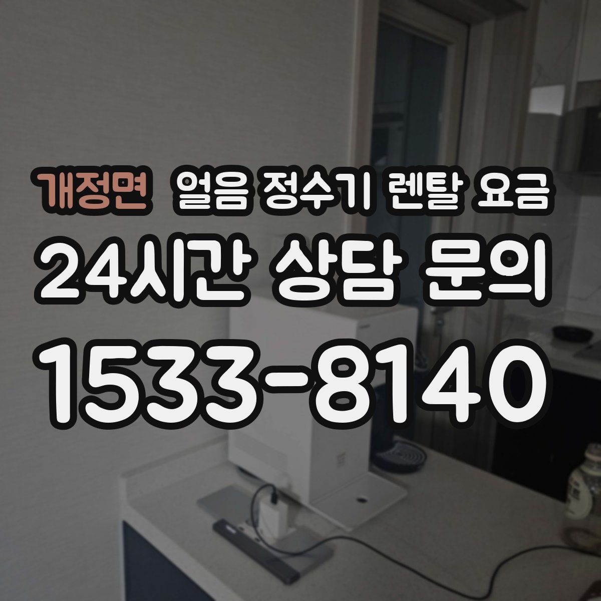 개정면 얼음 정수기 렌탈 요금