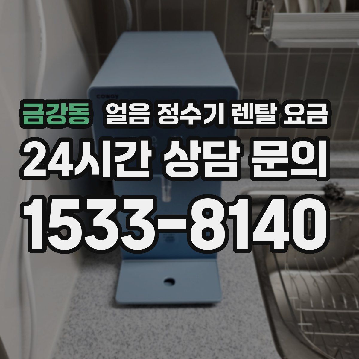 금강동 얼음 정수기 렌탈 요금