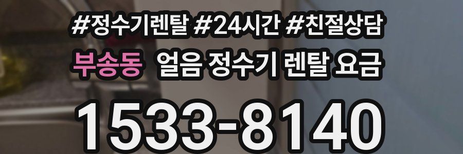 부송동 얼음 정수기 렌탈 요금