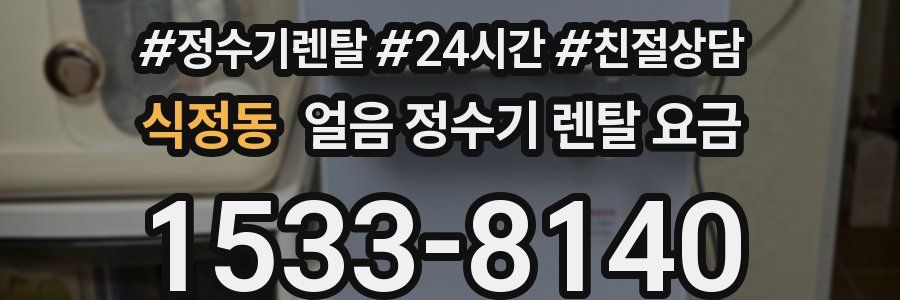 식정동 얼음 정수기 렌탈 요금