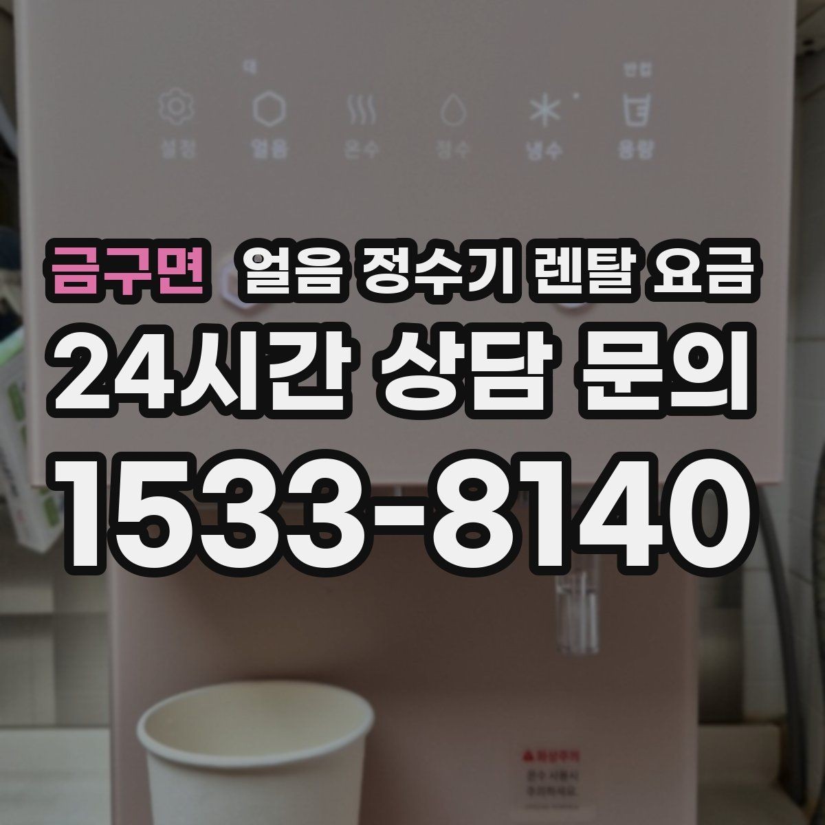 금구면 얼음 정수기 렌탈 요금 필수 기능만 선택하는 기준