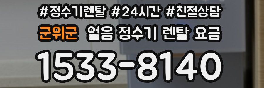 군위군 얼음 정수기 렌탈 요금