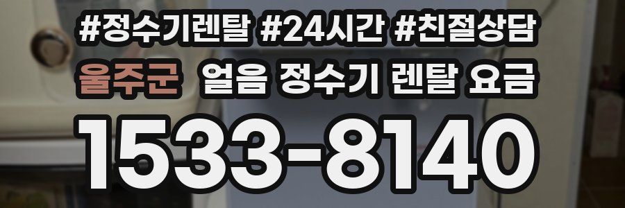 울주군 얼음 정수기 렌탈 요금