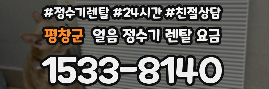 평창군 얼음 정수기 렌탈 요금