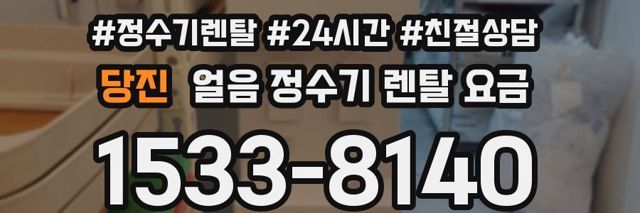당진 얼음 정수기 렌탈 요금