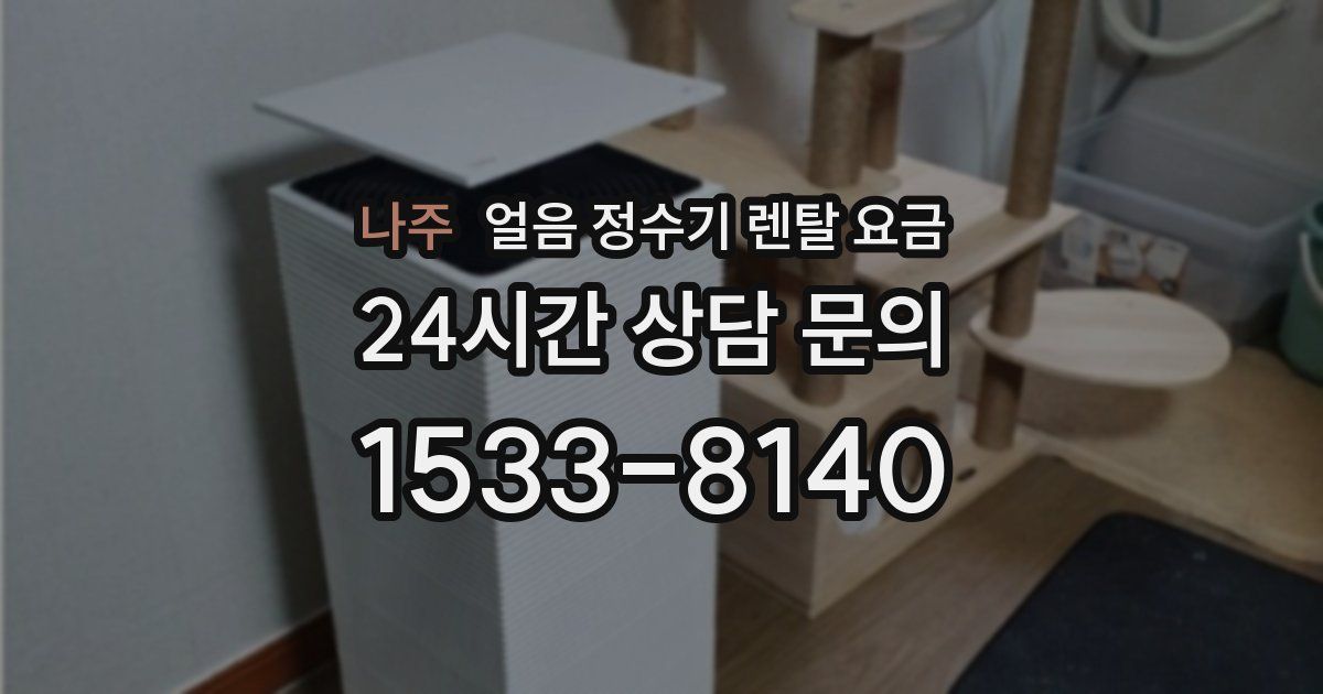 나주 얼음 정수기 렌탈 요금