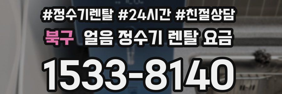 북구 얼음 정수기 렌탈 요금