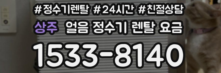 상주 얼음 정수기 렌탈 요금
