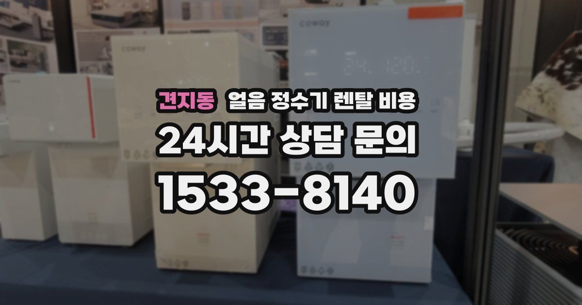 견지동 얼음 정수기 렌탈 비용