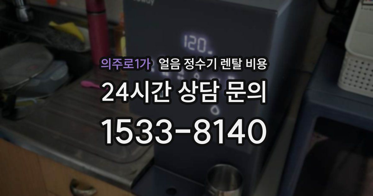 의주로1가 얼음 정수기 렌탈 비용