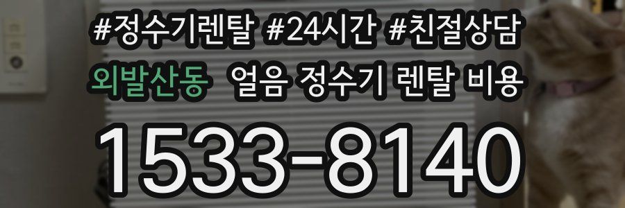 외발산동 얼음 정수기 렌탈 비용