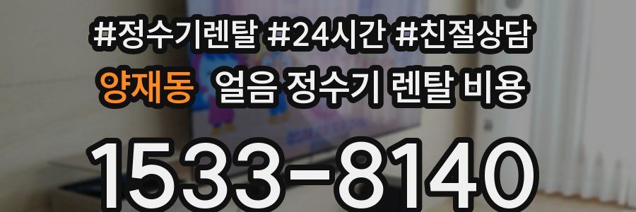 양재동 얼음 정수기 렌탈 비용