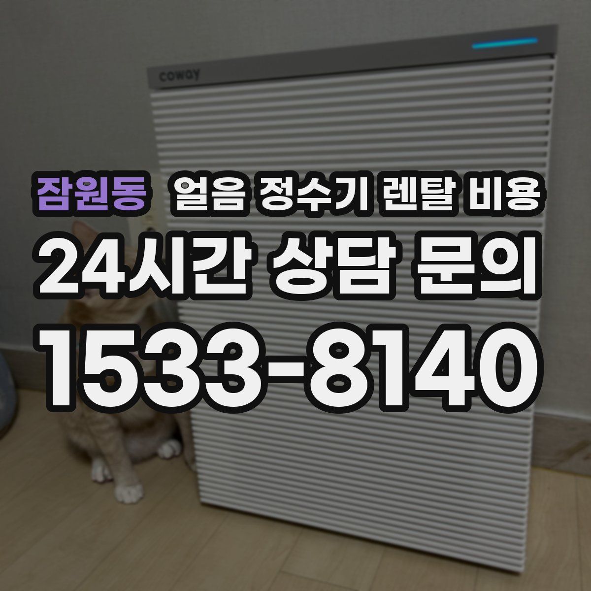 잠원동 얼음 정수기 렌탈 비용
