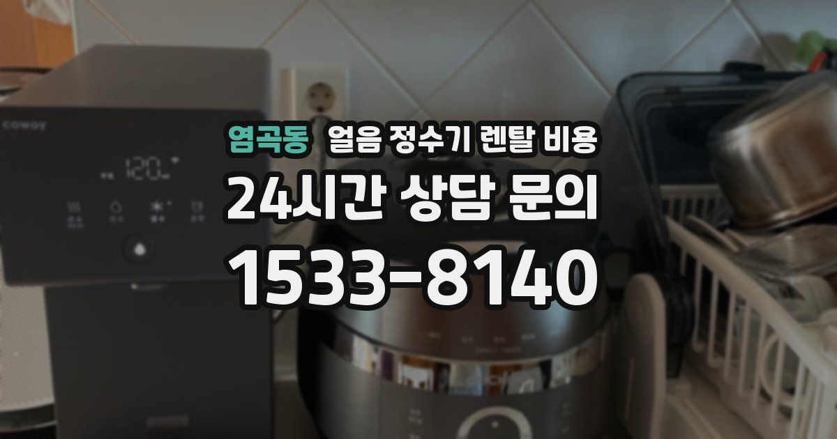 염곡동 얼음 정수기 렌탈 비용