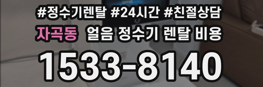 자곡동 얼음 정수기 렌탈 비용