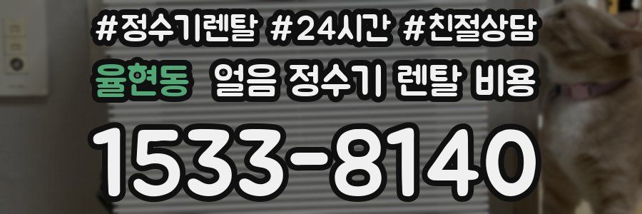 율현동 얼음 정수기 렌탈 비용