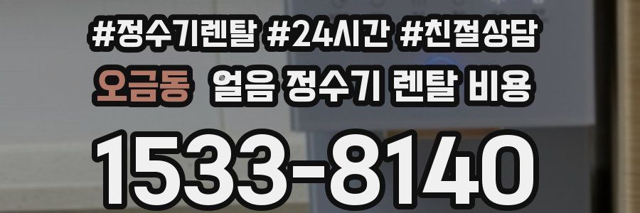 오금동 얼음 정수기 렌탈 비용