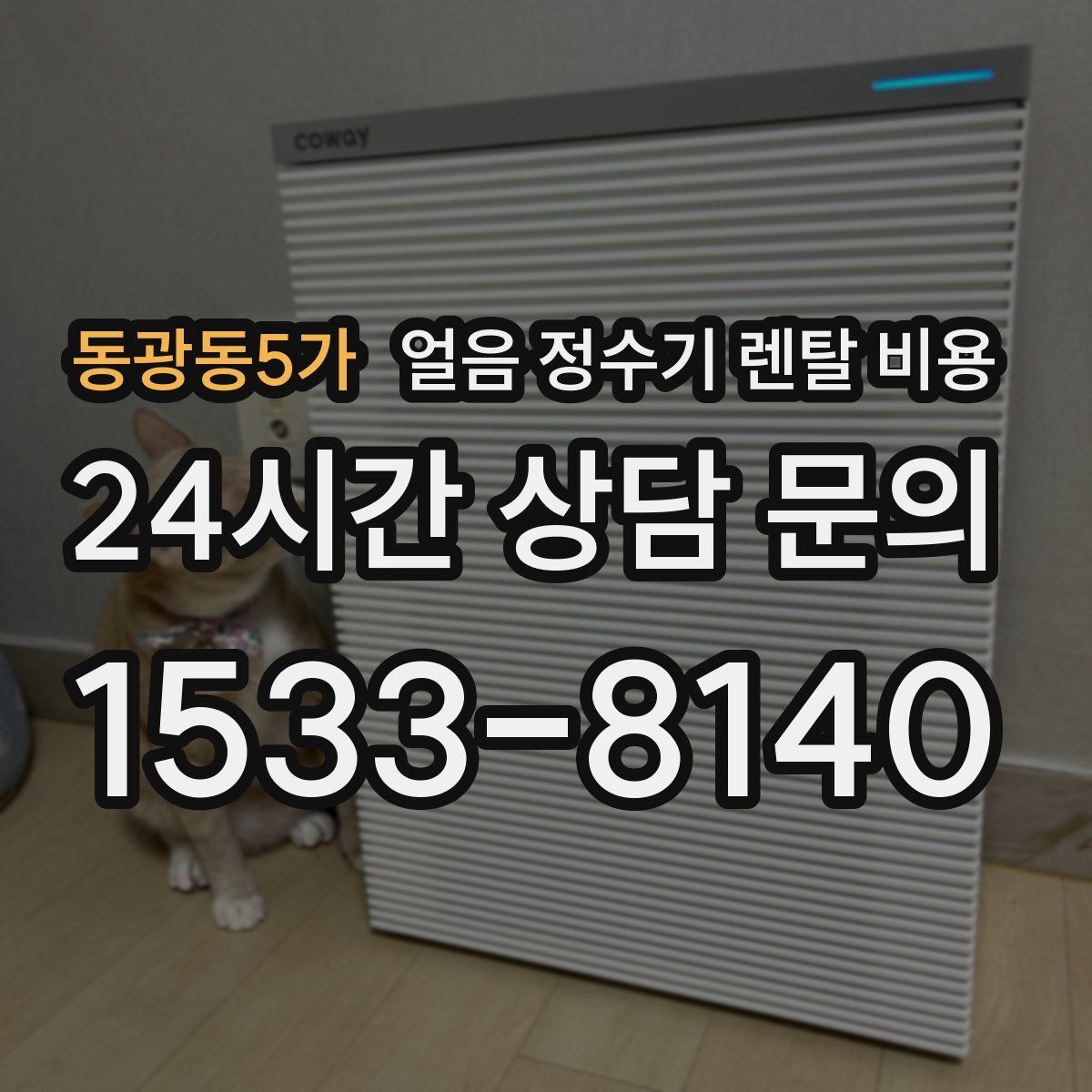 동광동5가 얼음 정수기 렌탈 비용 무전원 제품과의 차이 정리