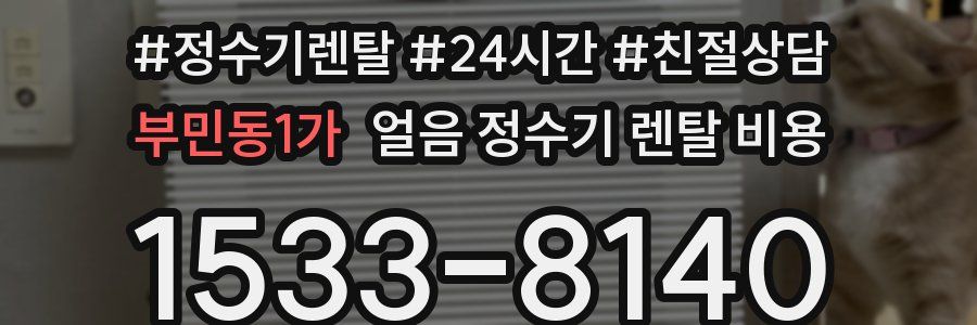 부민동1가 얼음 정수기 렌탈 비용