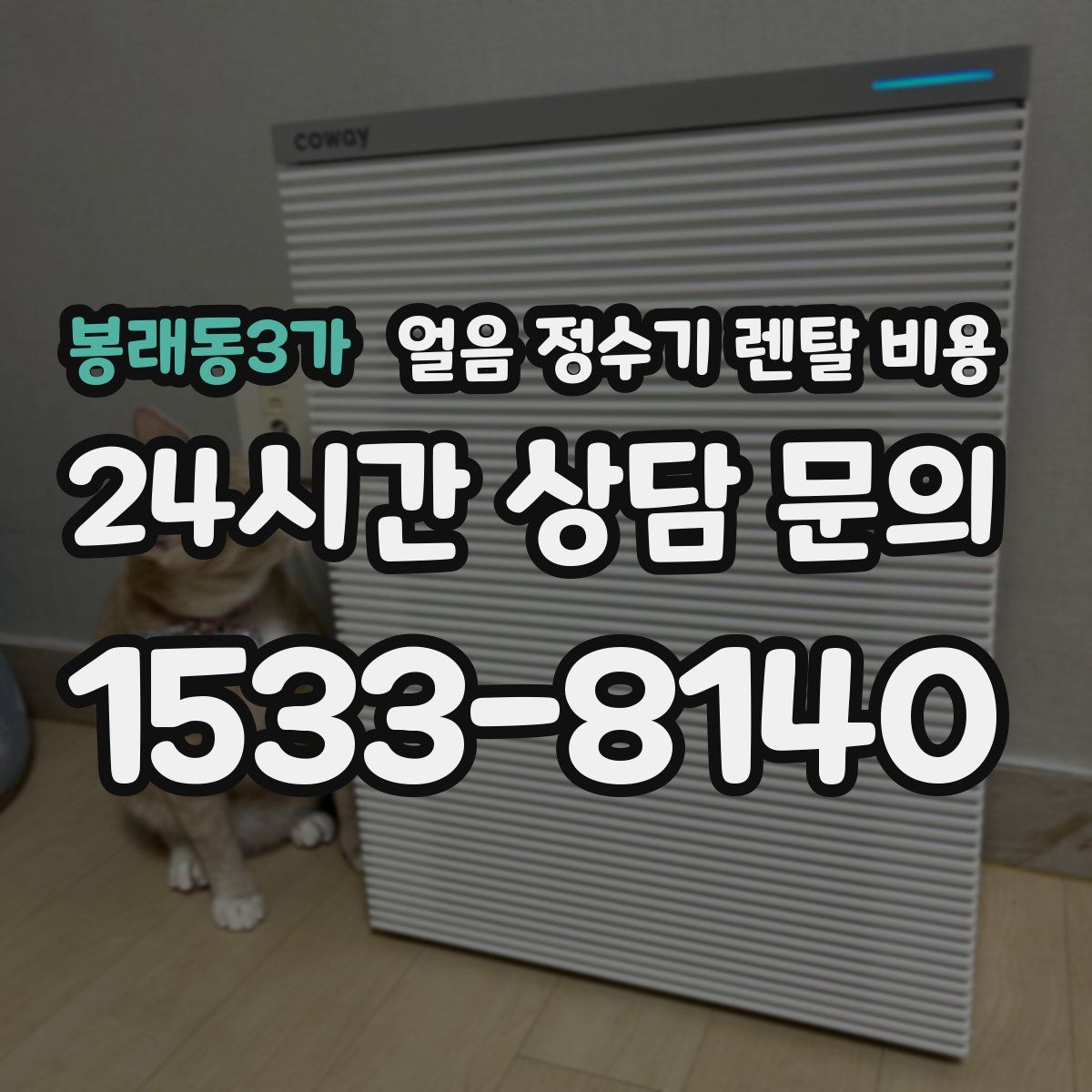 봉래동3가 얼음 정수기 렌탈 비용