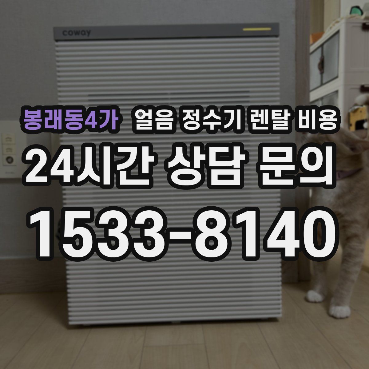 봉래동4가 얼음 정수기 렌탈 비용