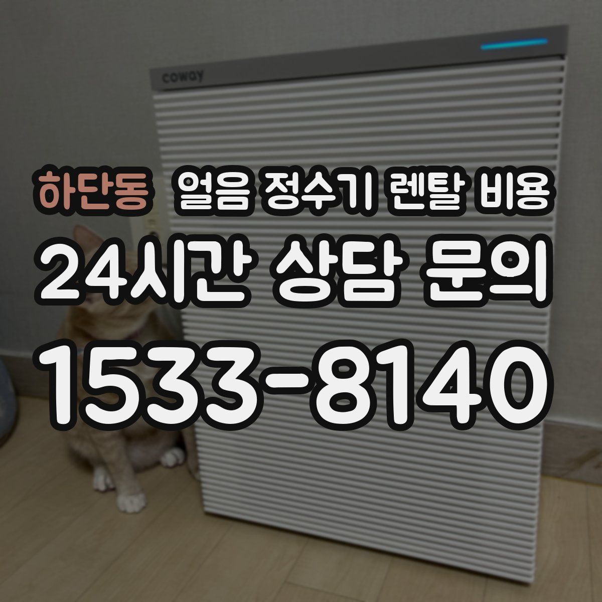 하단동 얼음 정수기 렌탈 비용