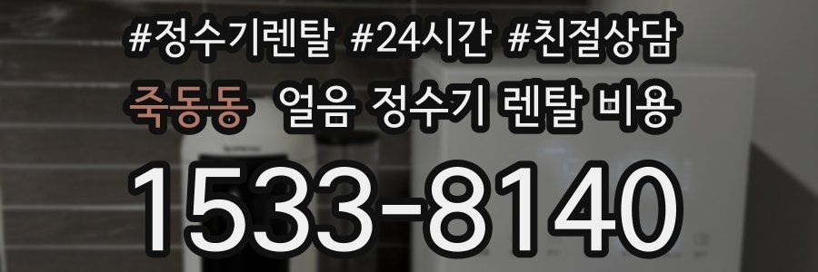 죽동동 얼음 정수기 렌탈 비용
