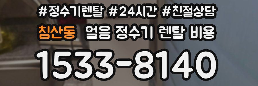 침산동 얼음 정수기 렌탈 비용