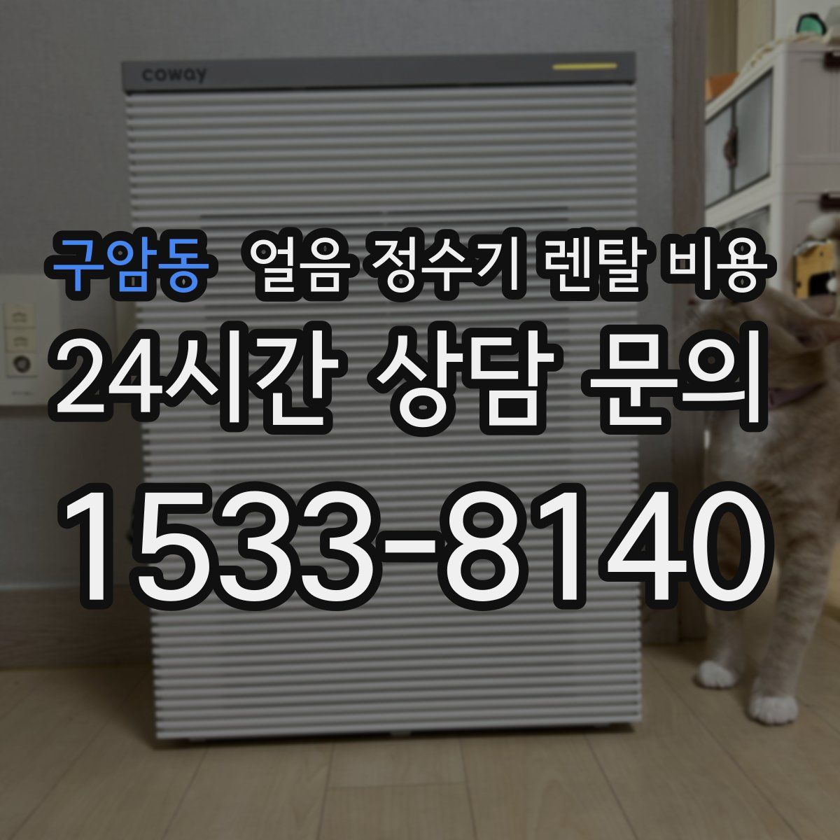 구암동 얼음 정수기 렌탈 비용