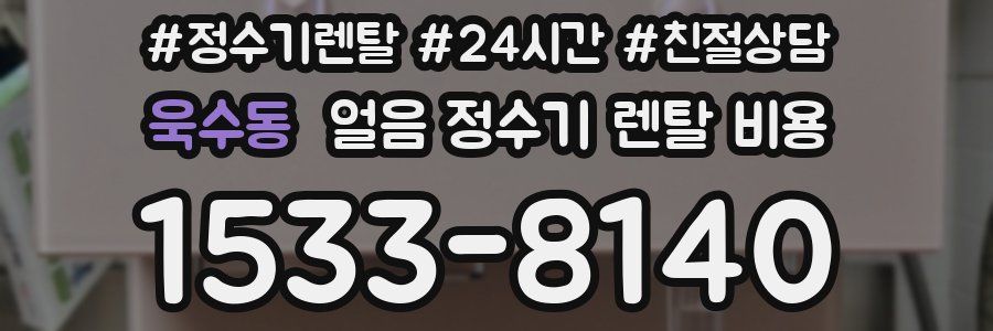 욱수동 얼음 정수기 렌탈 비용