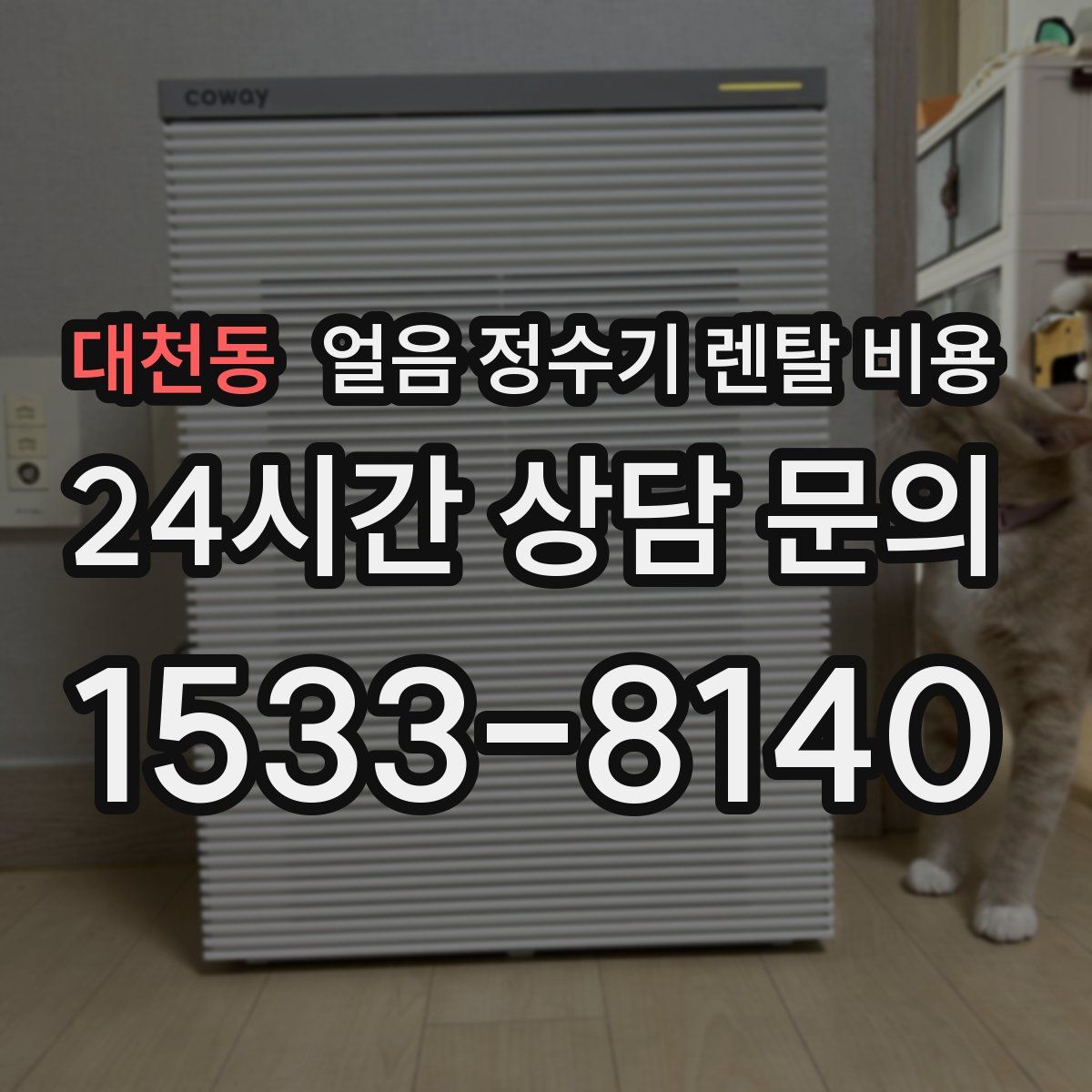 대천동 얼음 정수기 렌탈 비용