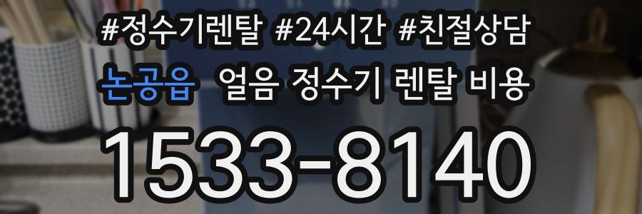 논공읍 얼음 정수기 렌탈 비용