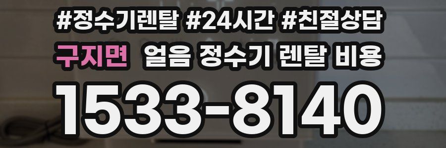 구지면 얼음 정수기 렌탈 비용