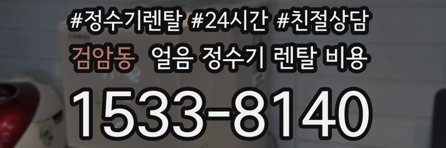 검암동 얼음 정수기 렌탈 비용