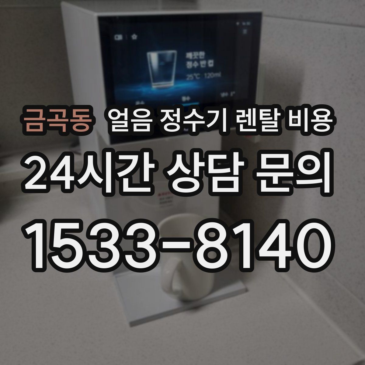 금곡동 얼음 정수기 렌탈 비용