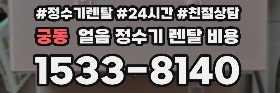 궁동 얼음 정수기 렌탈 비용