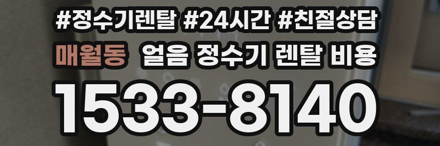 매월동 얼음 정수기 렌탈 비용