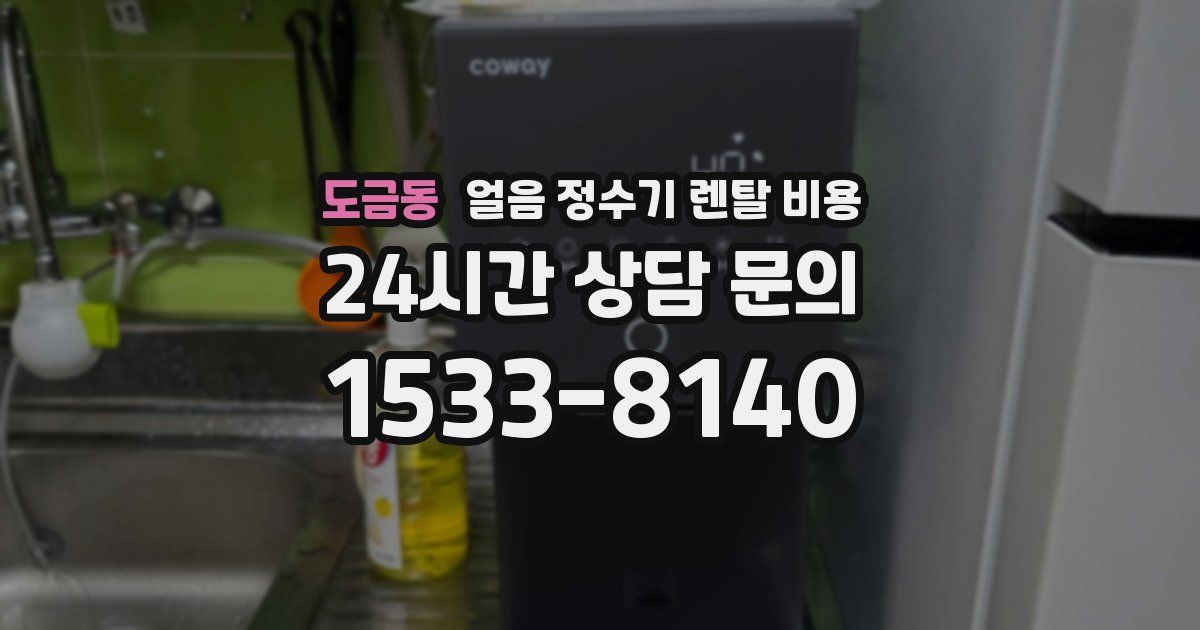 도금동 얼음 정수기 렌탈 비용