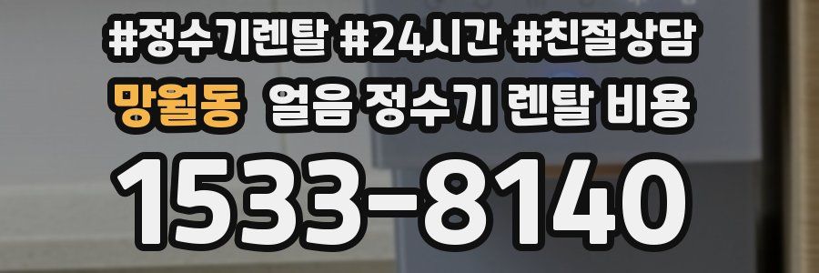 망월동 얼음 정수기 렌탈 비용