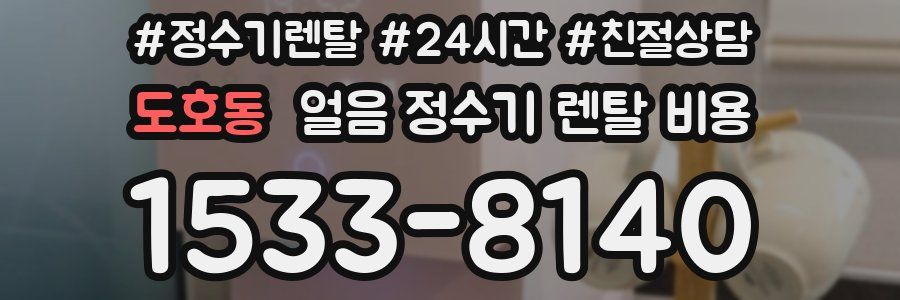 도호동 얼음 정수기 렌탈 비용