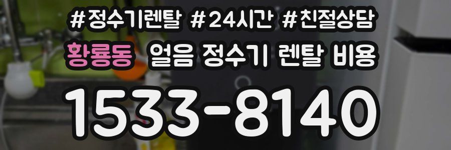 황룡동 얼음 정수기 렌탈 비용