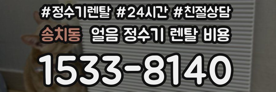 송치동 얼음 정수기 렌탈 비용