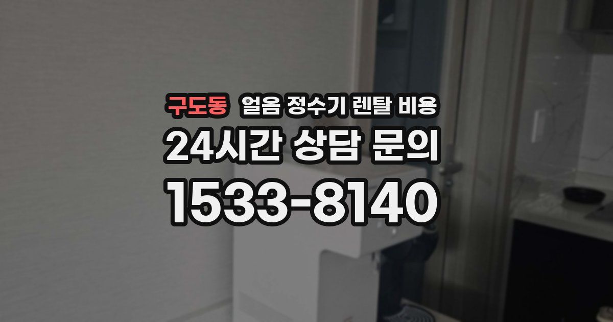 구도동 얼음 정수기 렌탈 비용