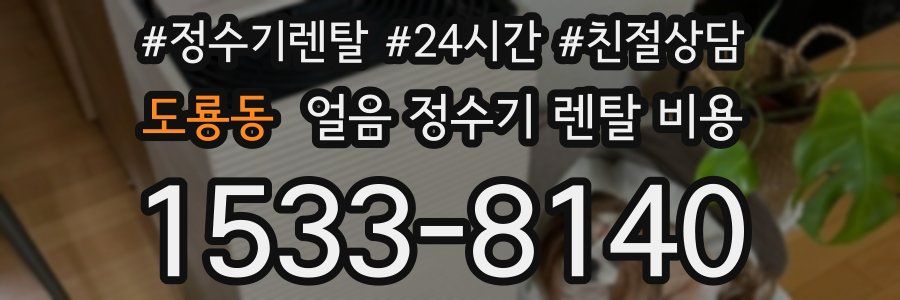 도룡동 얼음 정수기 렌탈 비용
