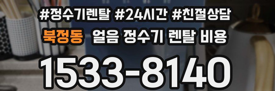 북정동 얼음 정수기 렌탈 비용