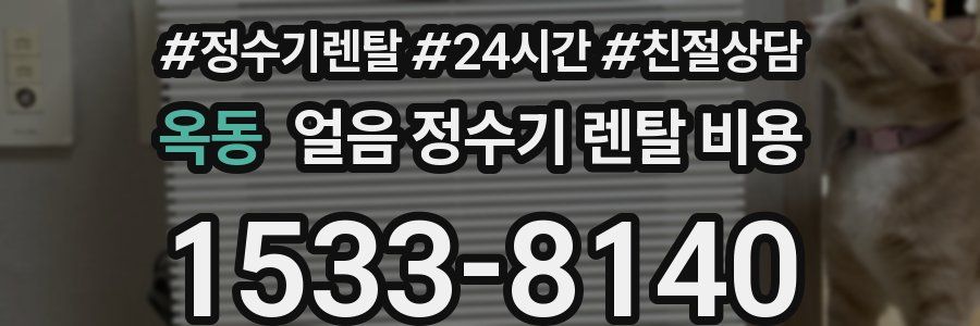 옥동 얼음 정수기 렌탈 비용