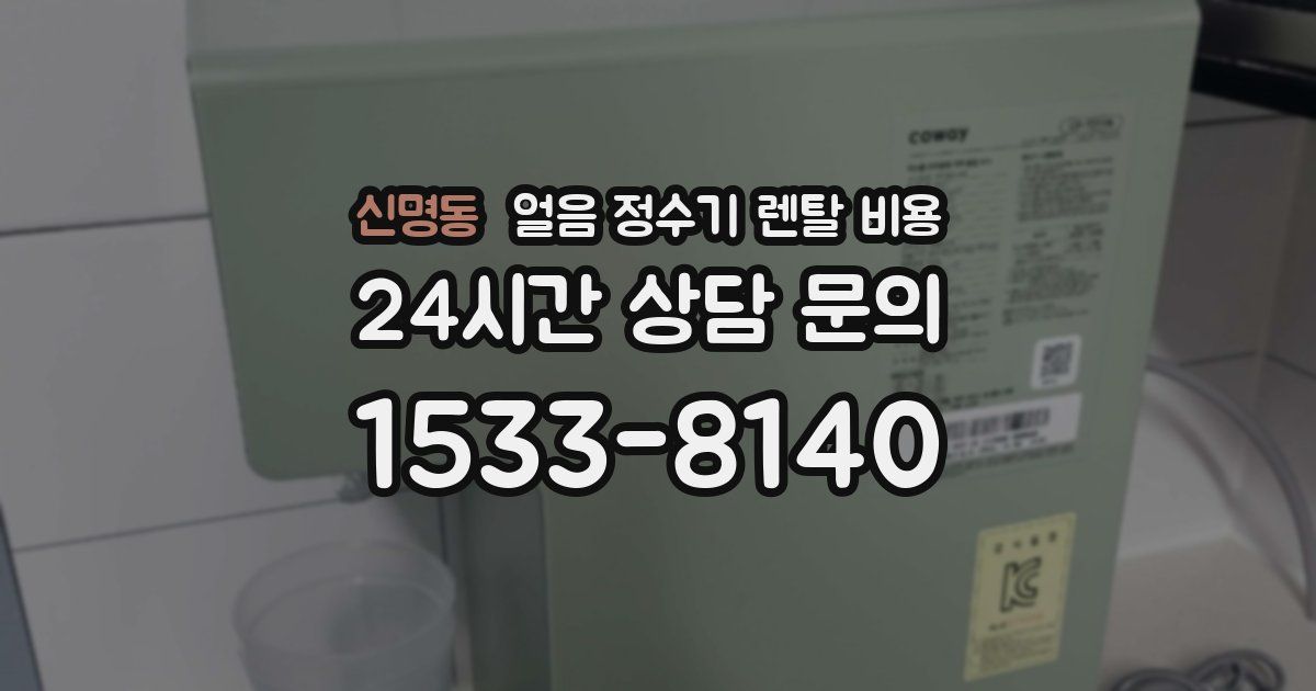 신명동 얼음 정수기 렌탈 비용