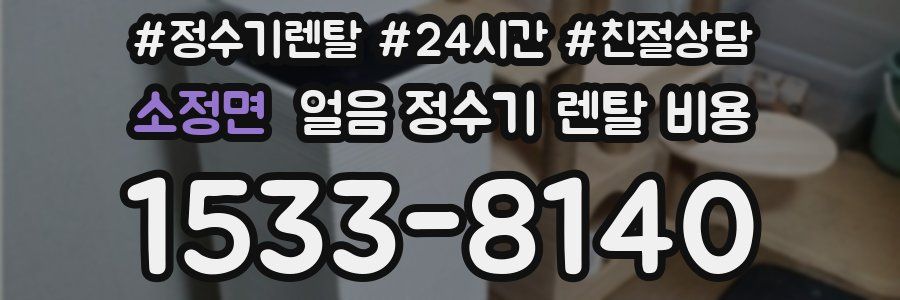 소정면 얼음 정수기 렌탈 비용