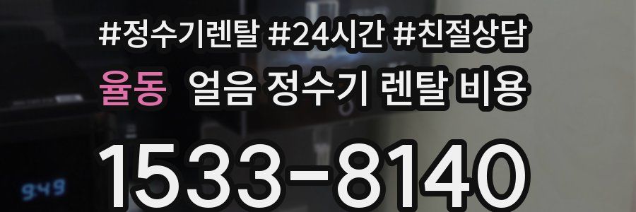 율동 얼음 정수기 렌탈 비용